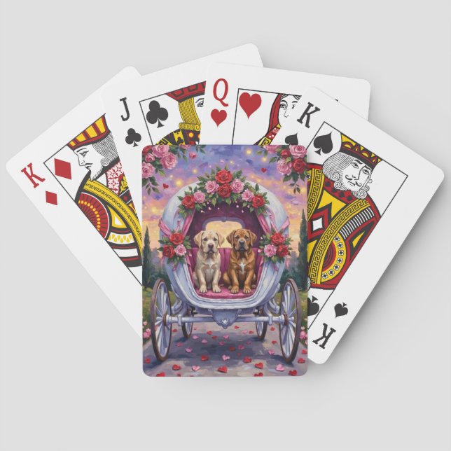 Jeu De Cartes Bullmastiff Dog Valentine's Day  (dos)