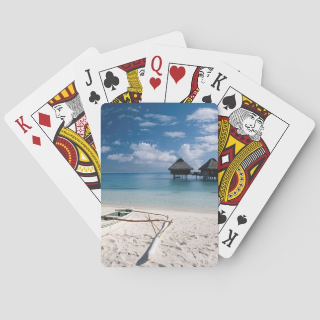 Jeu De Cartes Bungalows sur la plage Motu Toopua (dos)