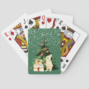 Jeu De Cartes Bunny à Noël Jouer aux cartes