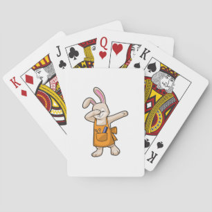 Jeu De Cartes Bunny comme coiffeur avec peigne et ciseaux