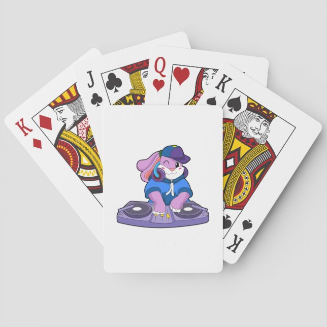 Jeu De Cartes Bunny comme musicien avec mixeur (dos)