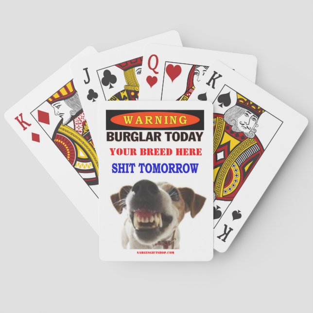JEU DE CARTES BURGLAR AUJOURD'HUI (dos)