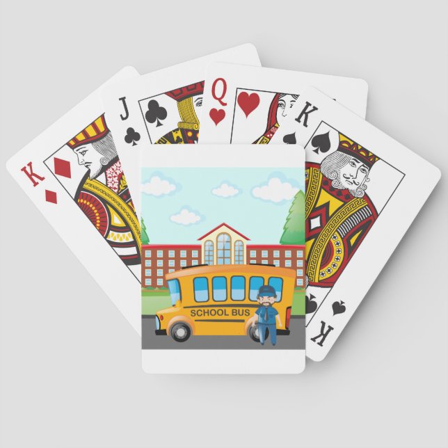 Jeu De Cartes Bus Et Conducteur Scolaires (dos)