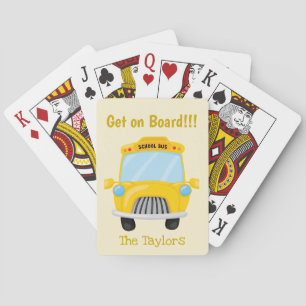 Jeu De Cartes Bus scolaire Montez à bord