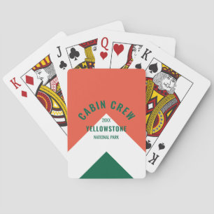 Jeu De Cartes Cabine Crew Peronalized Destination Retro Rouge Ve