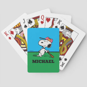 Jeu De Cartes cacahuètes   Snoopy at Bat Jouer aux cartes