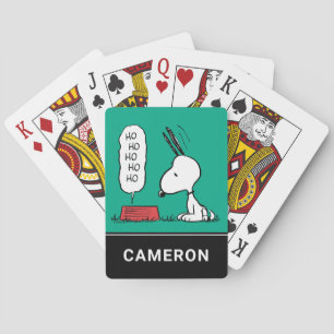 Jeu De Cartes cacahuètes   Snoopy Ho Ho Ho Nourriture Plat Lectu