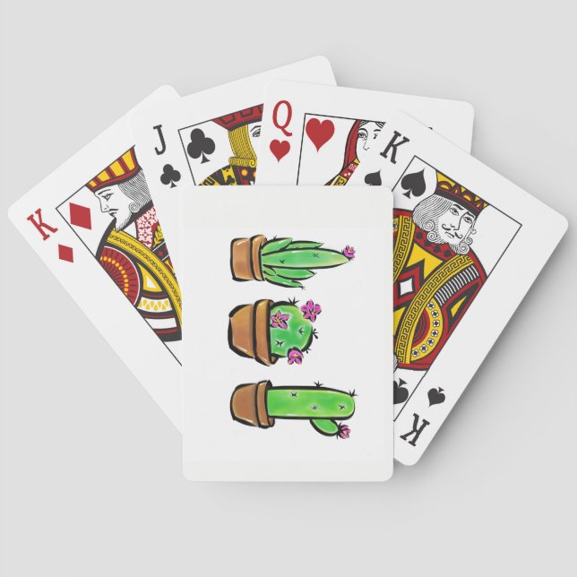 Jeu De Cartes Cactus cactus cactus succulents (dos)