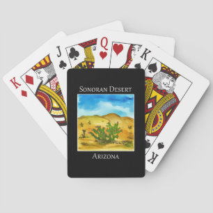 Jeu De Cartes Cactus de poires épineux vu dans le désert de Sono