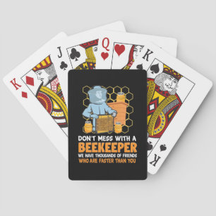 Jeu De Cartes Cadeau apiculteur   Ne Pas Miser Avec Un Abeignon