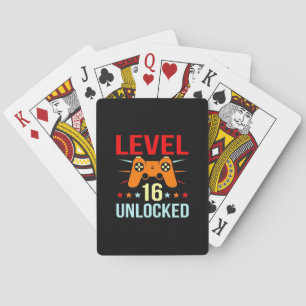 Jeu De Cartes Cadeau d'anniversaire Gamer déverrouillé de nive