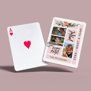 Jeu De Cartes Cadeau de collage photo de famille moderne élégant