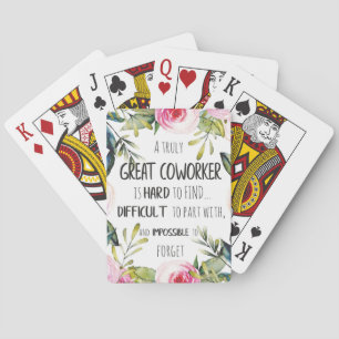 Jeu De Cartes Cadeau de départ pour un collègue Cadeau d'adieu a