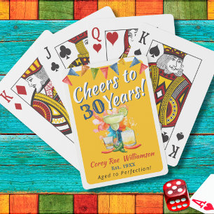 Jeu De Cartes Cadeau de fête personnalisé pour les 30 ans Fiesta