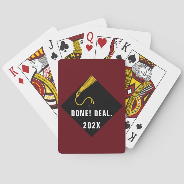 Jeu De Cartes Cadeau de fin d'études 2025 (dos)