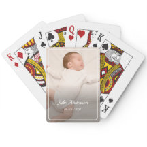 Cadeau de naissance Photo Nom Date Blanc