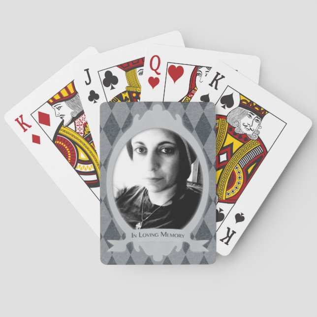 Jeu De Cartes cadeau de service funéraire (dos)
