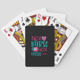 Jeu De Cartes Cadeau infirmière 50 Infirmière 50 café
