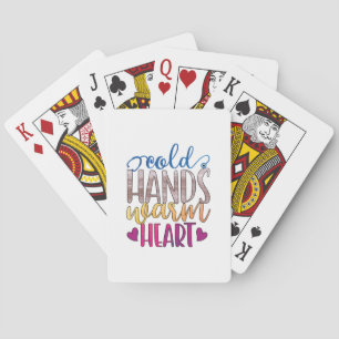 Jeu De Cartes Cadeau infirmière Coeur chaud des mains froides