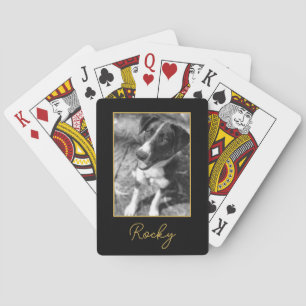Jeu De Cartes Cadeau photo de chien animal de compagnie