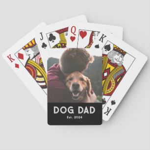 Jeu De Cartes Cadeau photo de papa de chien établi