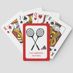 Jeu De Cartes Cadeaux de badminton, raquette et billetterie pers