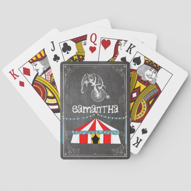 Jeu De Cartes Cadeaux de cirque (dos)