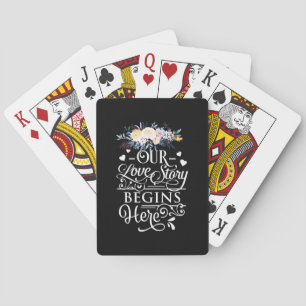 Jeu De Cartes Cadeaux de mariage Notre histoire d'amour commen