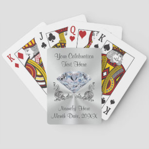 Jeu De Cartes Cadeaux de mariage personnalisés Diamond pour les 