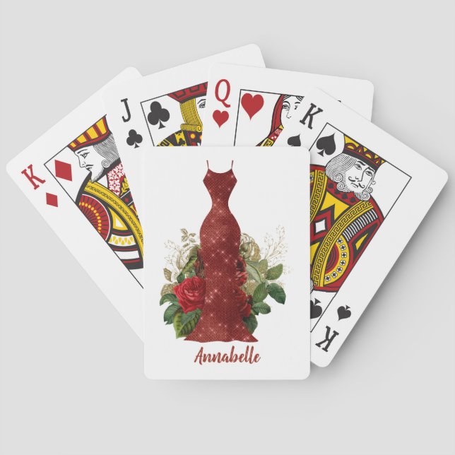 Jeu De Cartes Cadeaux d'une domestique personnalisée (dos)