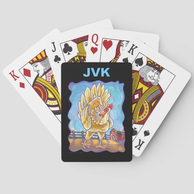 Jeu De Cartes Cadeaux et accessoires de poulet (dos)
