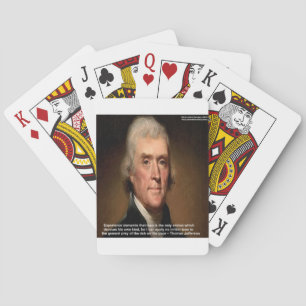 Jeu De Cartes Cadeaux et Cartes Thomas Jefferson Trickle Down