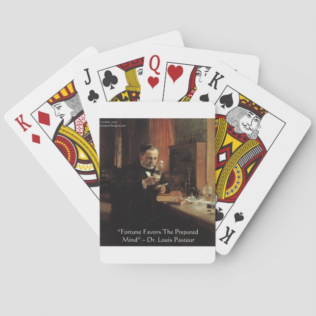 Jeu De Cartes Cadeaux et T-shirts «Chance» de Louis Pasteur (dos)