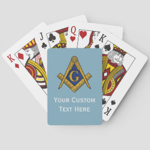Jeu De Cartes Cadeaux Maçonniques Maçonniques Carré et Boussole 