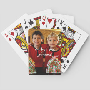 Jeu De Cartes Cadeaux Personnalisés Pour Grandma Jouer Des Carte
