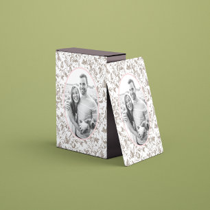 Jeu De Cartes Cadre photo de fleurs