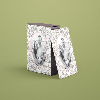 Jeu De Cartes Cadre photo de fleurs