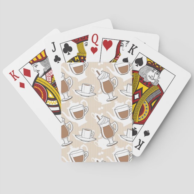 Jeu De Cartes Café, motif doux (dos)