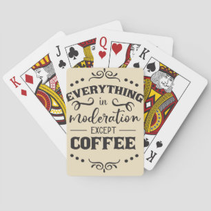 Jeu De Cartes Café Tout Dans La Modération Sauf Café