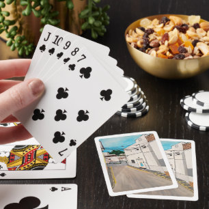 Jeu De Cartes Calle Cabanilles Peinture d'Alfred Fox
