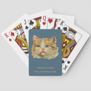Jeu De Cartes CALLIE ~ AMOUREUX DE LES CHATS ~ CAT VINTAGE ~ Gin