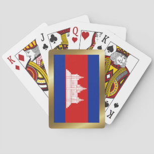 Jeu De Cartes Cambodge Drapeau Jouer des cartes