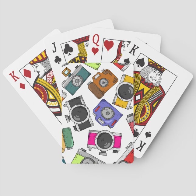 Jeu De Cartes Caméra photographique motif (dos)