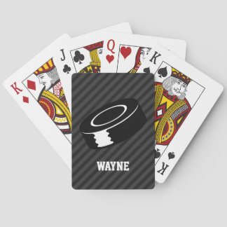 Jeu De Cartes Camion de hockey; Gris noir et foncé