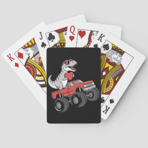Jeu De Cartes Camion Monstre de la Saint-Valentin T Rex Dinosaur