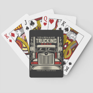 Jeu De Cartes Camion personnalisé 18 Routeur BIG RIG Trucker 