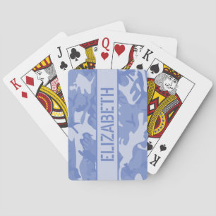 Jeu De Cartes Camo bleu personnalisé