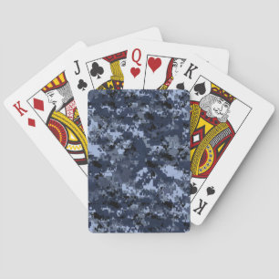 Jeu De Cartes Camouflage bleu militaire américain