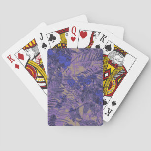 Jeu De Cartes Camouflage contre fleur bleue