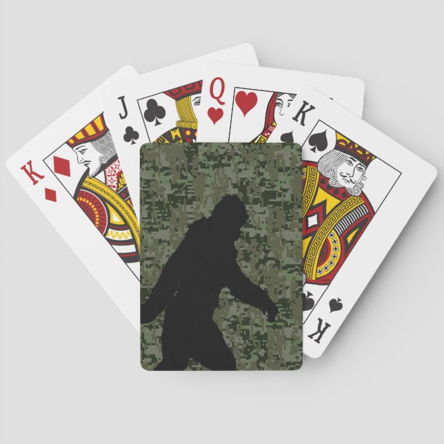 Jeu De Cartes Camouflage de Digitals de région boisée de (dos)